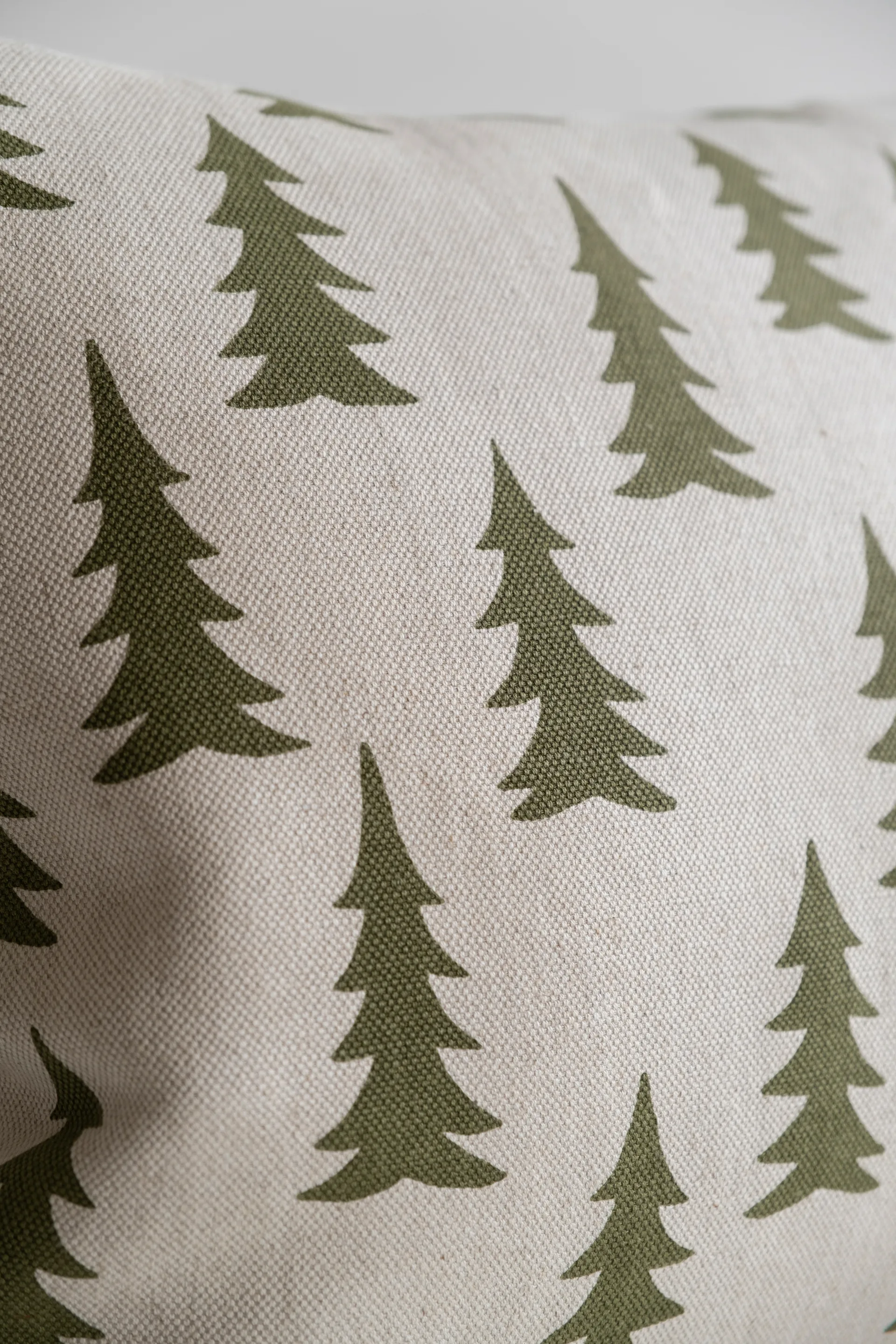 Fodera per cuscino Gran metà lino, Verde oliva Fine Little Day