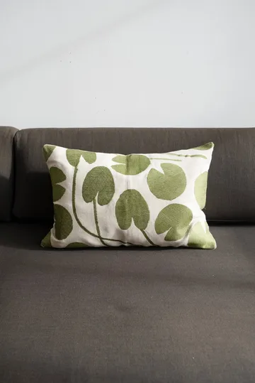 Fodera per cuscino Water Lilies - Verde naturale, 38x58 cm - Fine Little Day