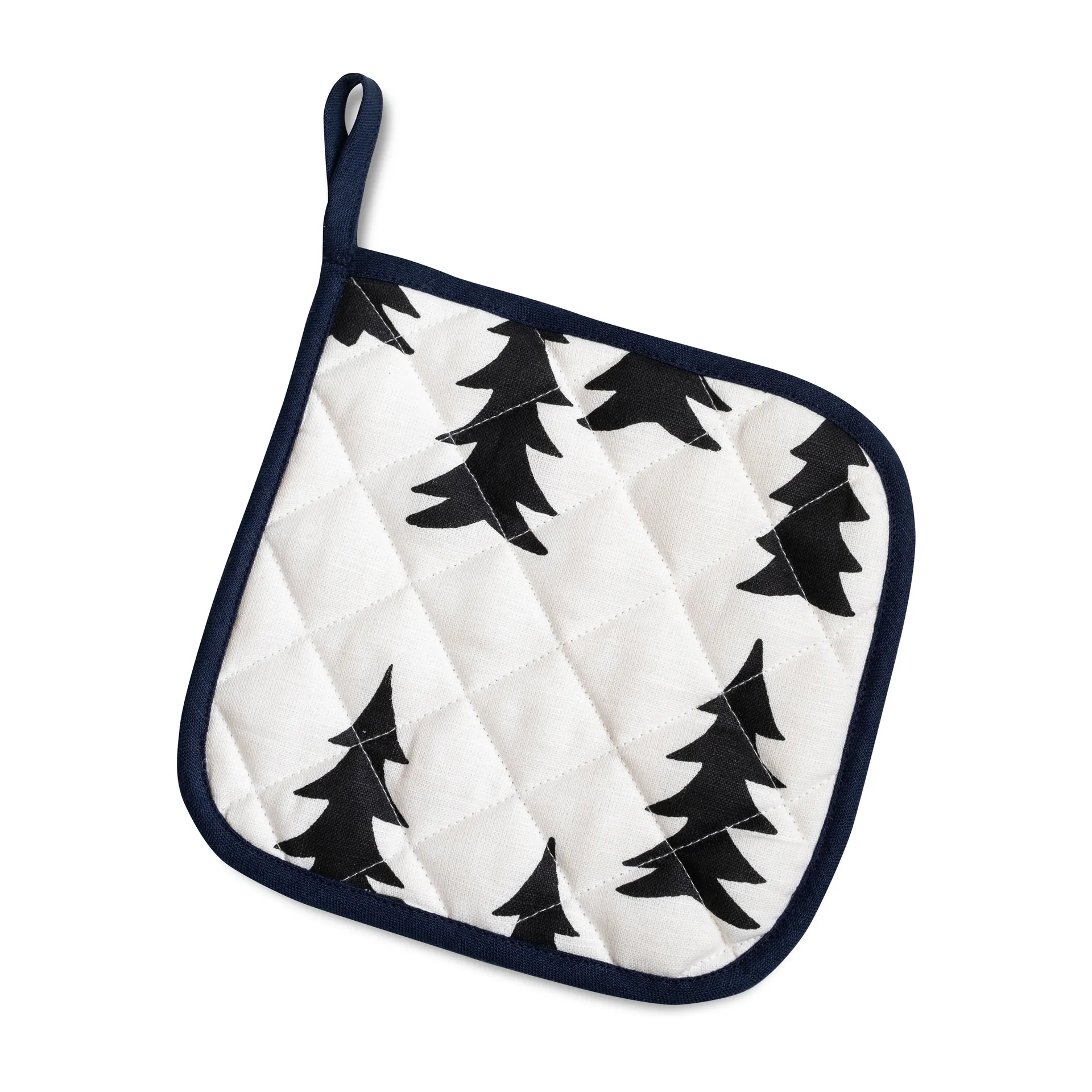 Guanto da forno Gran trapuntato 21x21 cm, Bianco-nero Fine Little Day