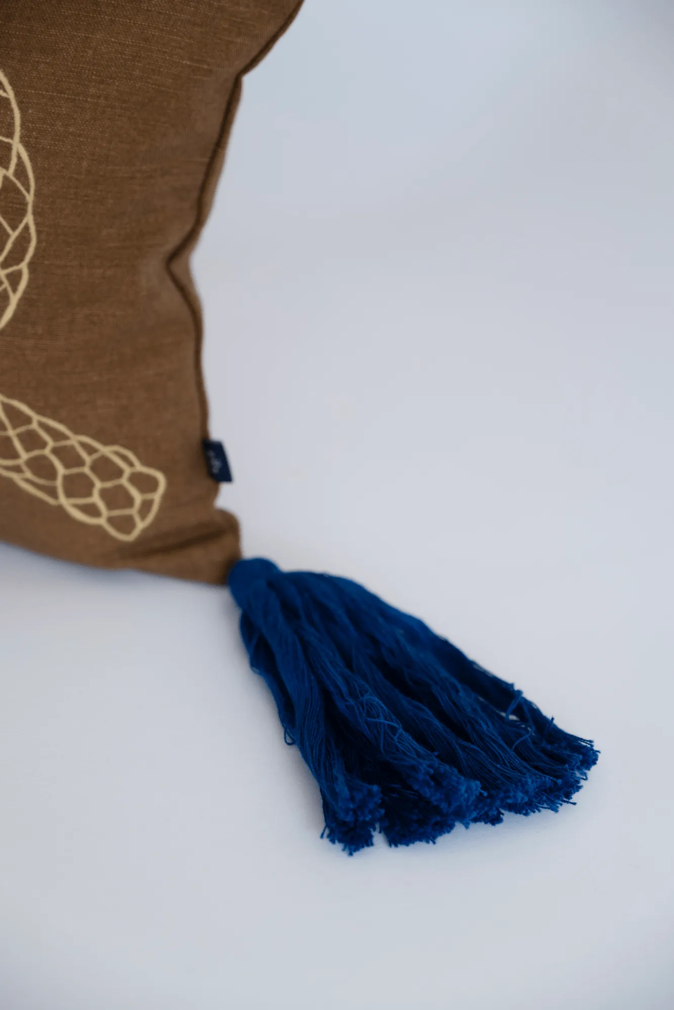 Knop cuscino decorativo, Marrone-oro-blu, 27x40 cm Fine Little Day