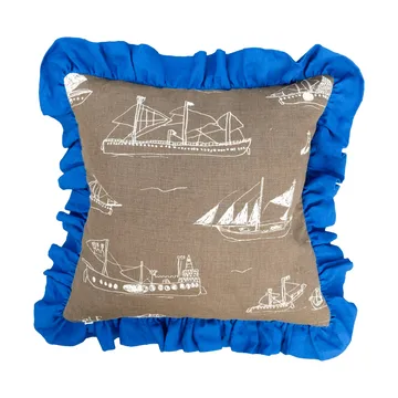 Ohoy federa per cuscino - Marrone-naturale-blu, 48x48 cm - Fine Little Day
