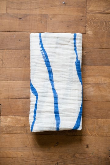 Panno in mussola Våg 120x120 cm - Blu - Fine Little Day