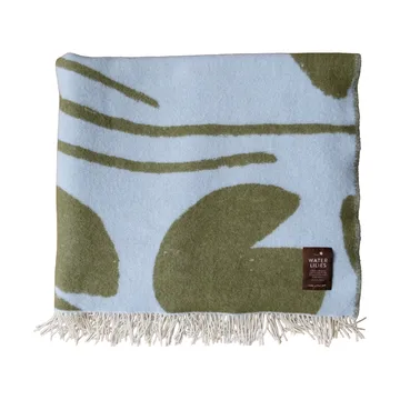 Plaid Water lilies 130x220 cm - Blu-verde - Fine Little Day