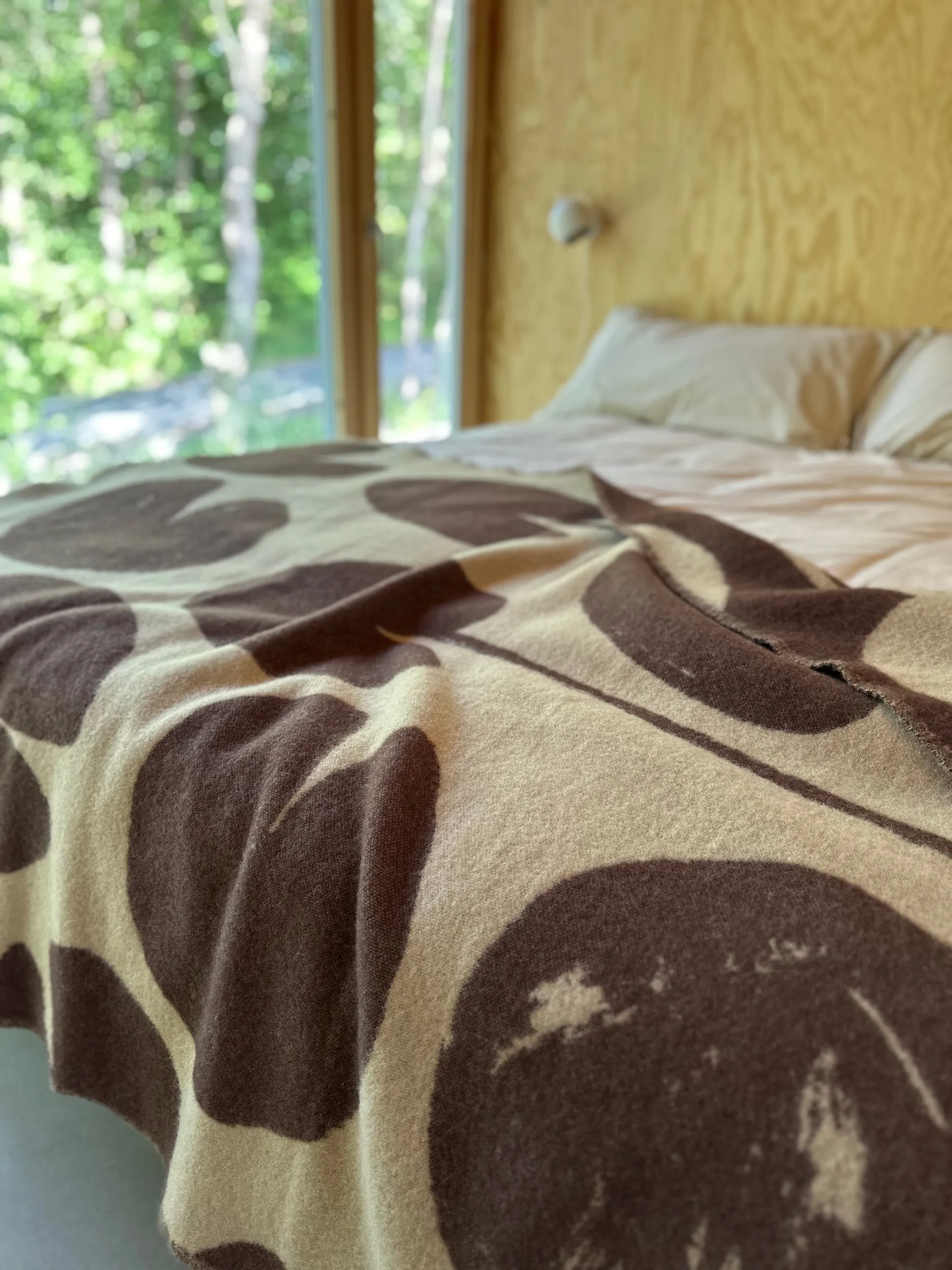 Plaid Water lilies 130x220 cm, Blu-verde Fine Little Day