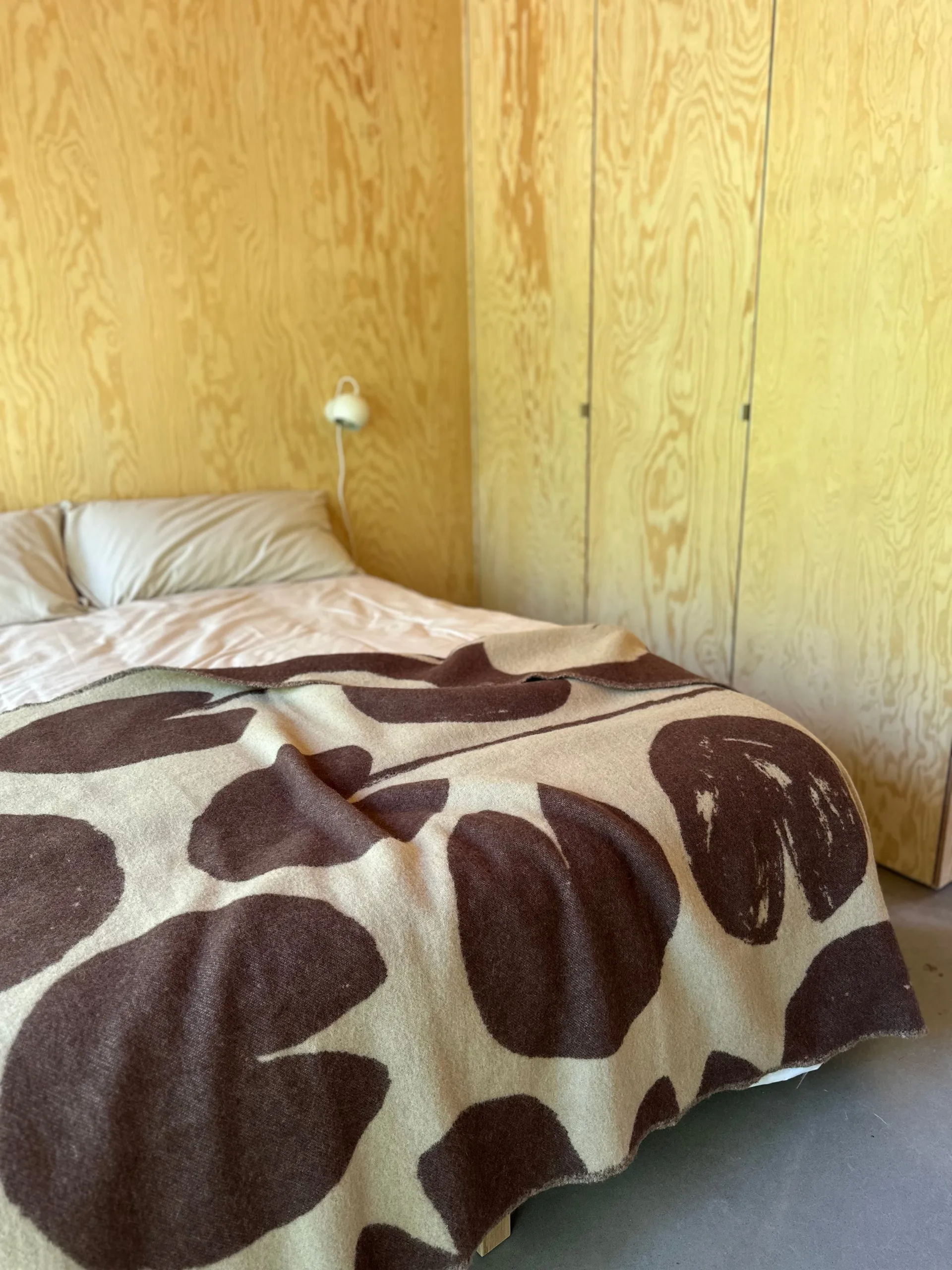 Plaid Water lilies 130x220 cm, Marrone Fine Little Day