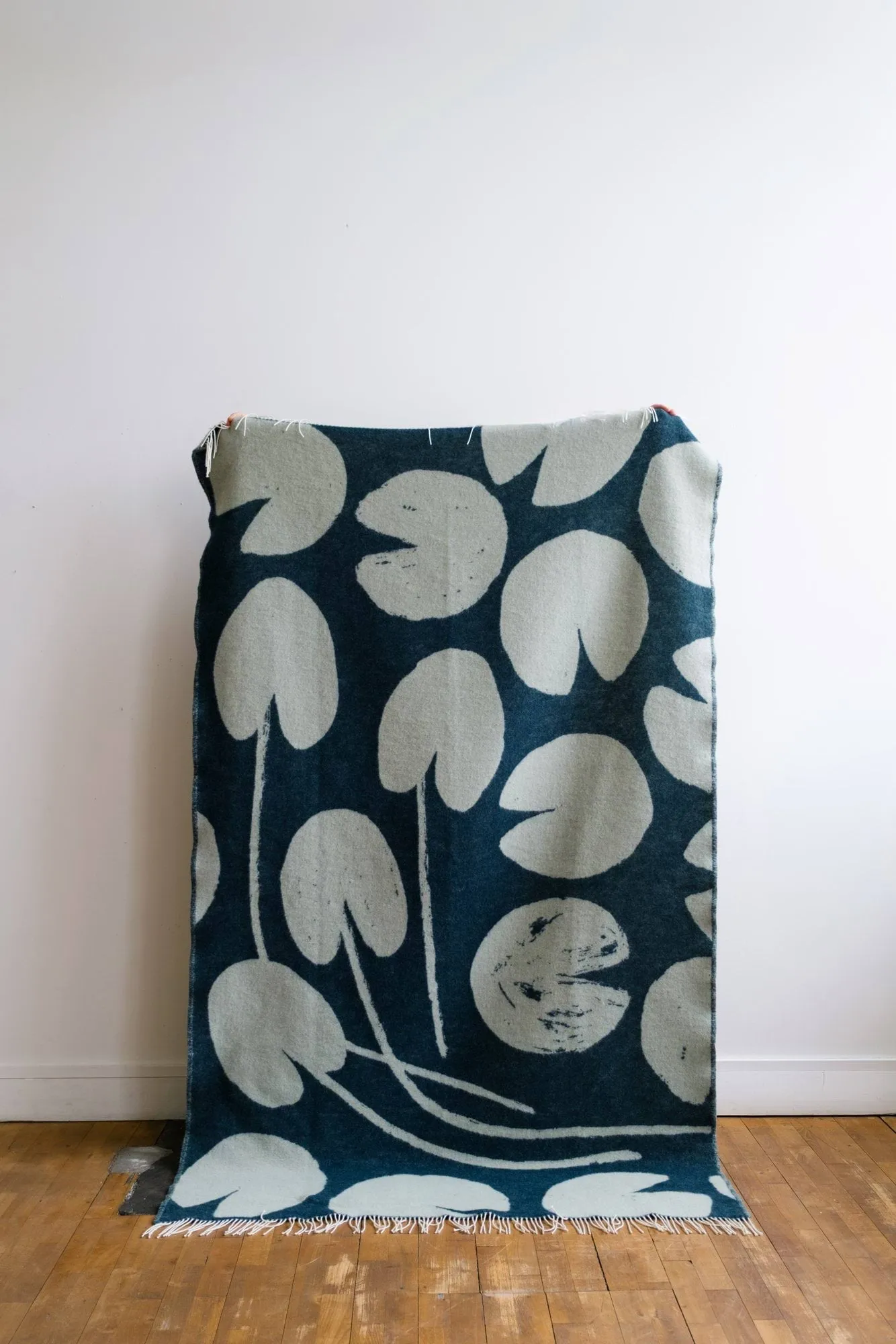 Plaid Water lilies 130x220 cm, Verde Fine Little Day