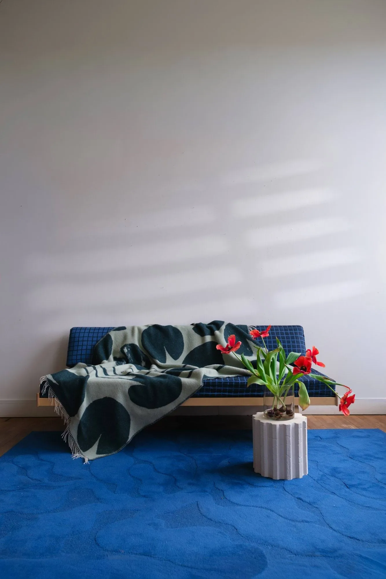 Plaid Water lilies 130x220 cm, Verde Fine Little Day