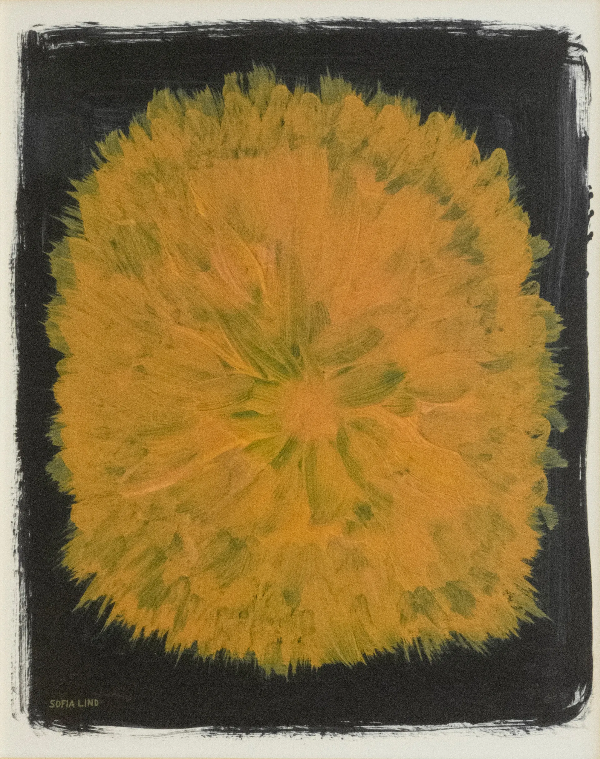 Poster Dandelion 40x50 cm, Giallo-nero Fine Little Day