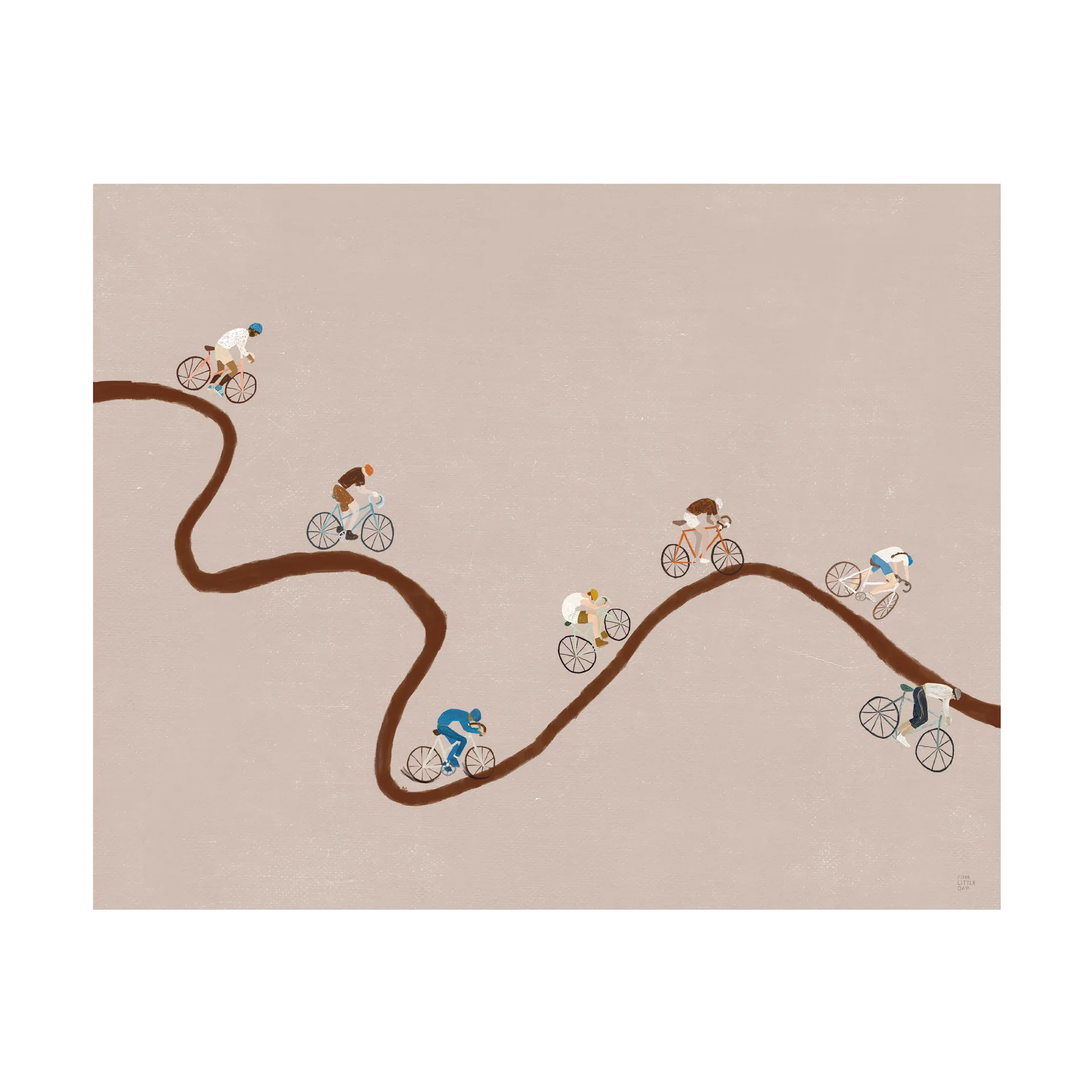 Poster Giro, Beige, 50x40 cm Fine Little Day