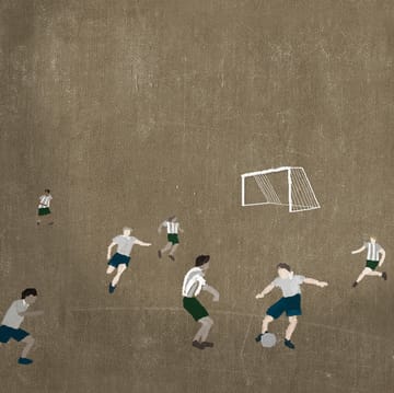 Poster Soccer 50x70 cm - marrone - Fine Little Day