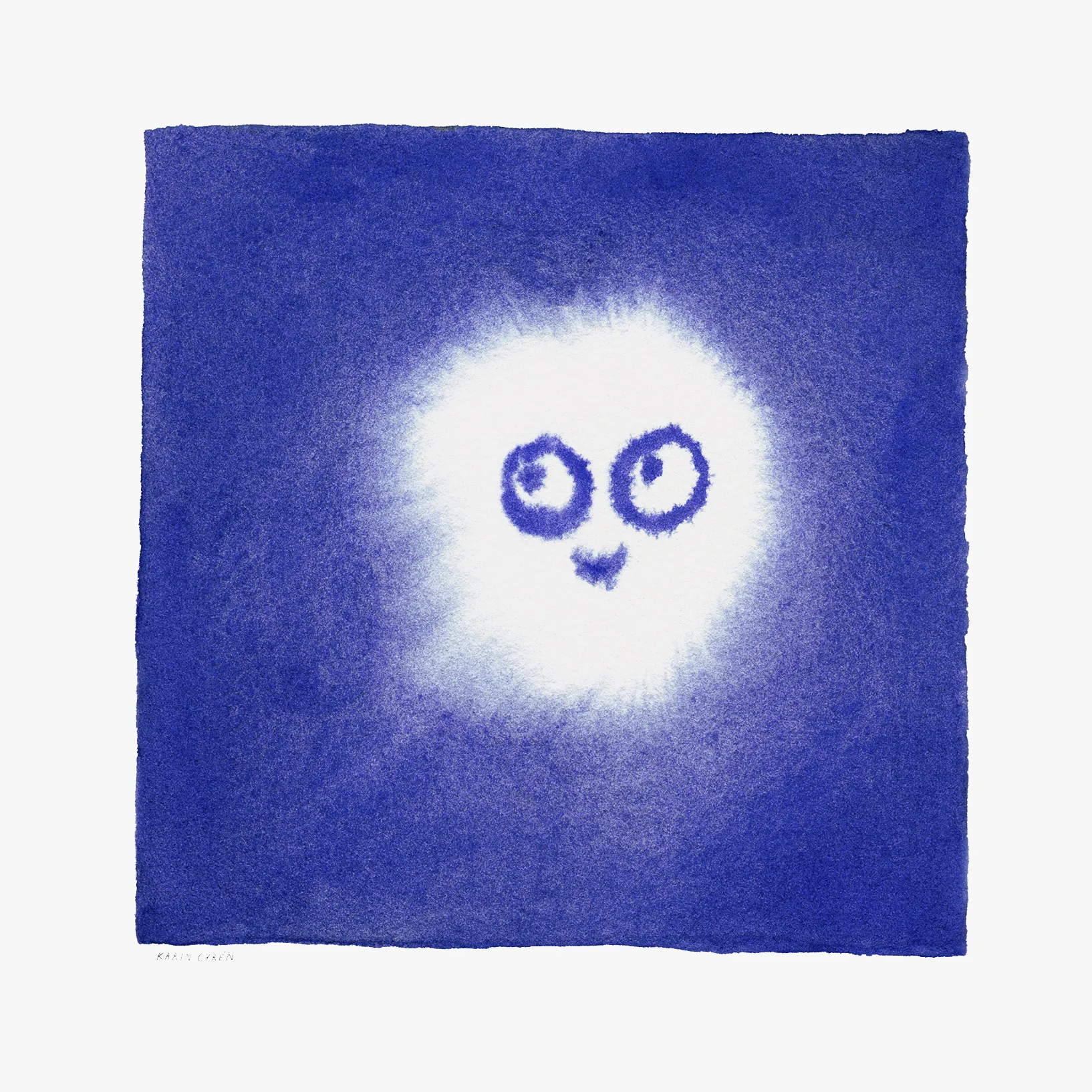 Poster Tufs 50x50 cm, Blu-bianco Fine Little Day