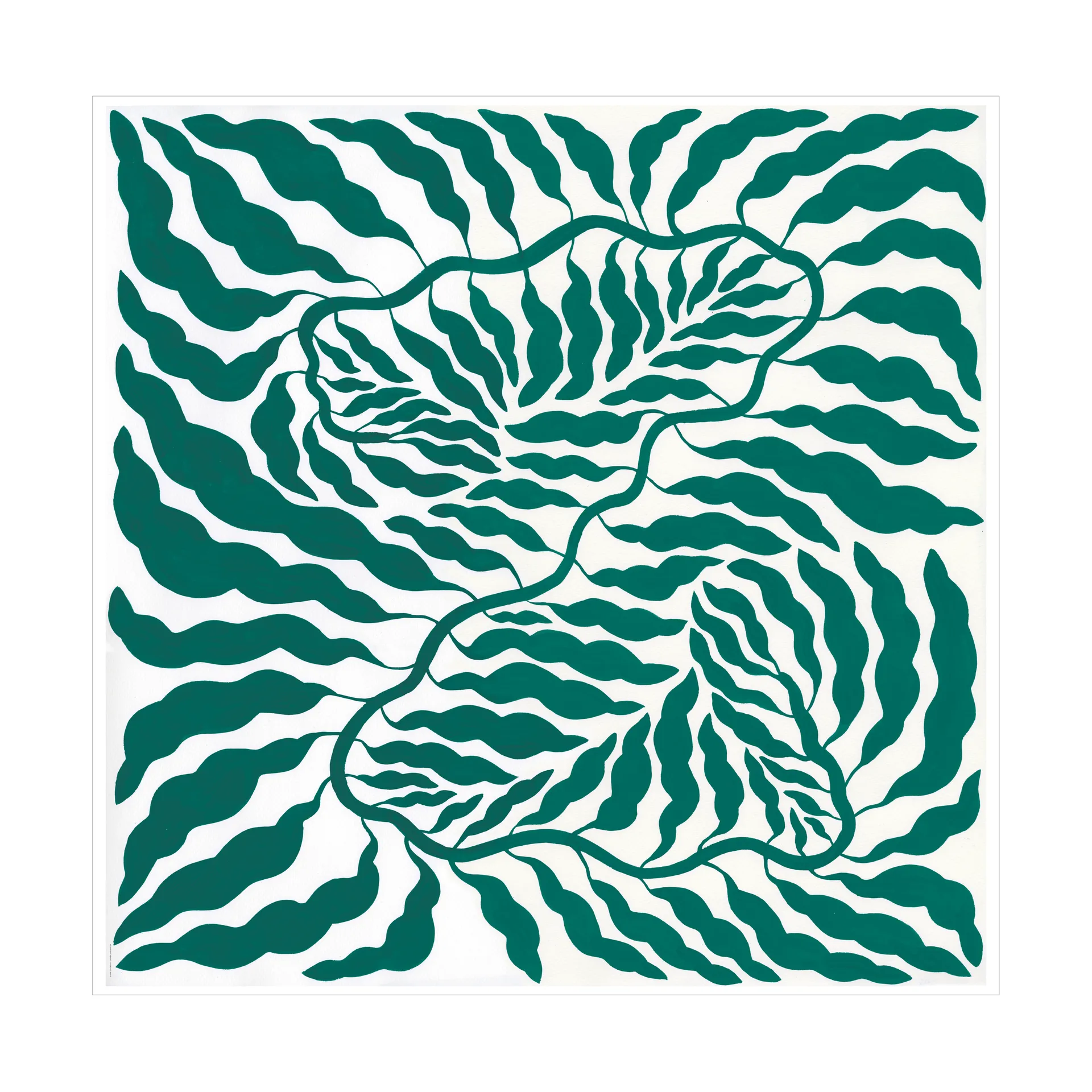 Poster verde, 70x70 cm Fine Little Day