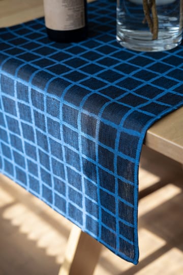 Runner da tavola Rutig in jacquard 45x150 cm - Blu, nero - Fine Little Day