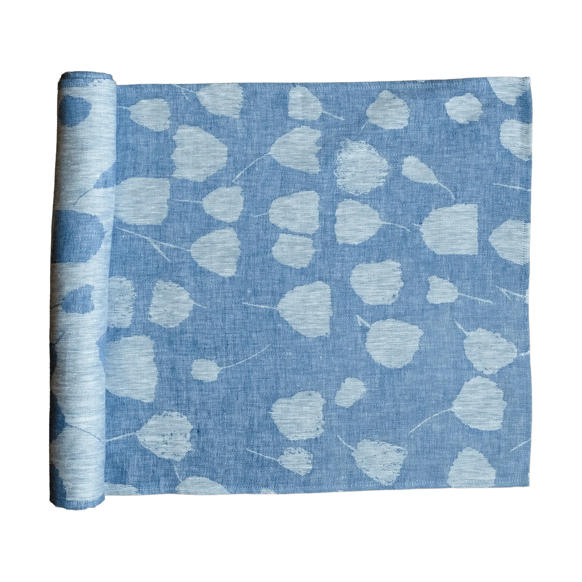 Runner da tavolo Bouquet, 150x45 cm, Blu-off-white Fine Little Day