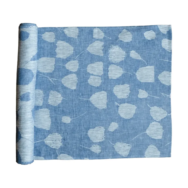 Runner da tavolo Bouquet, 150x45 cm - Blu-off-white - Fine Little Day