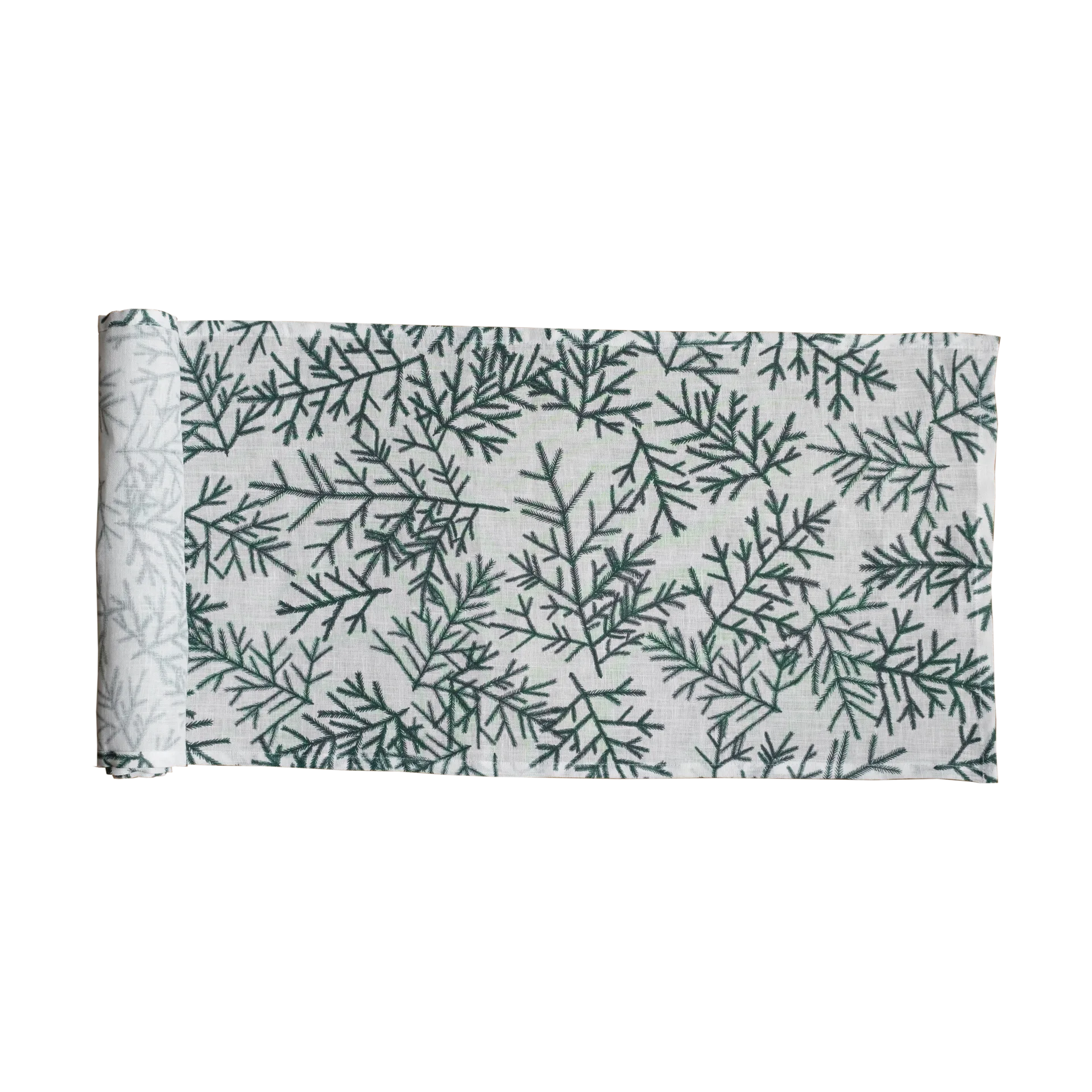 Runner Granris, Bianco, verde Fine Little Day