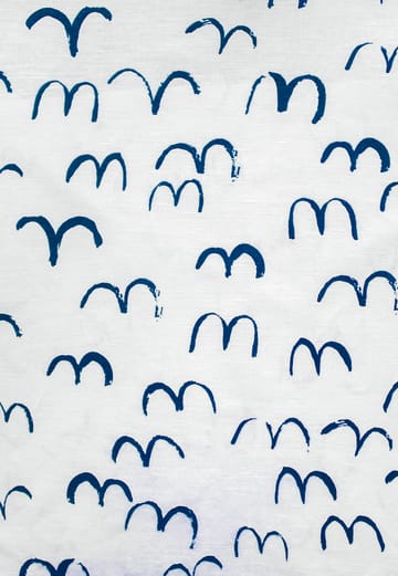 Tessuto Bird - Bianco-blu - Fine Little Day