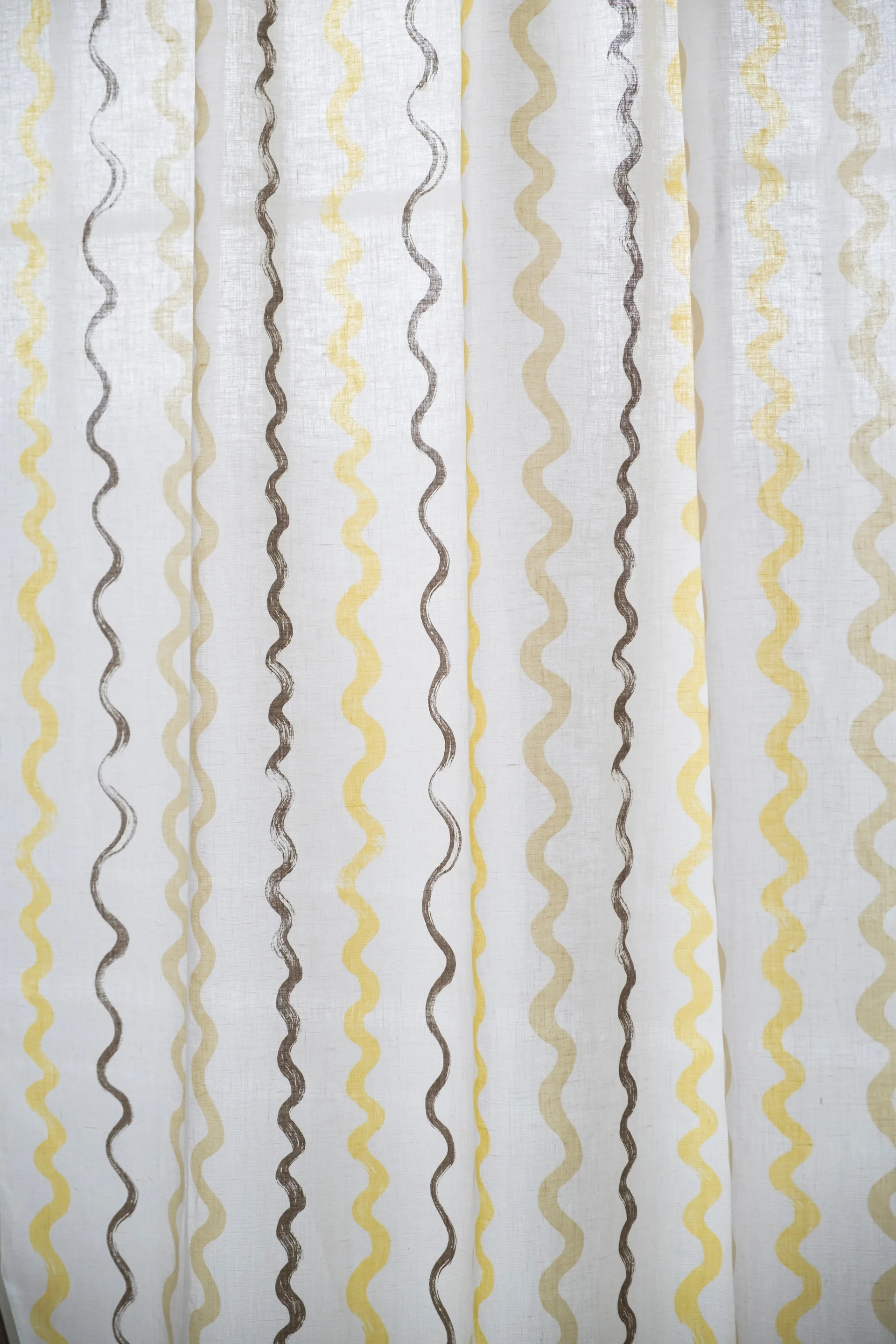 Tessuto Randig, Bianco, giallo Fine Little Day