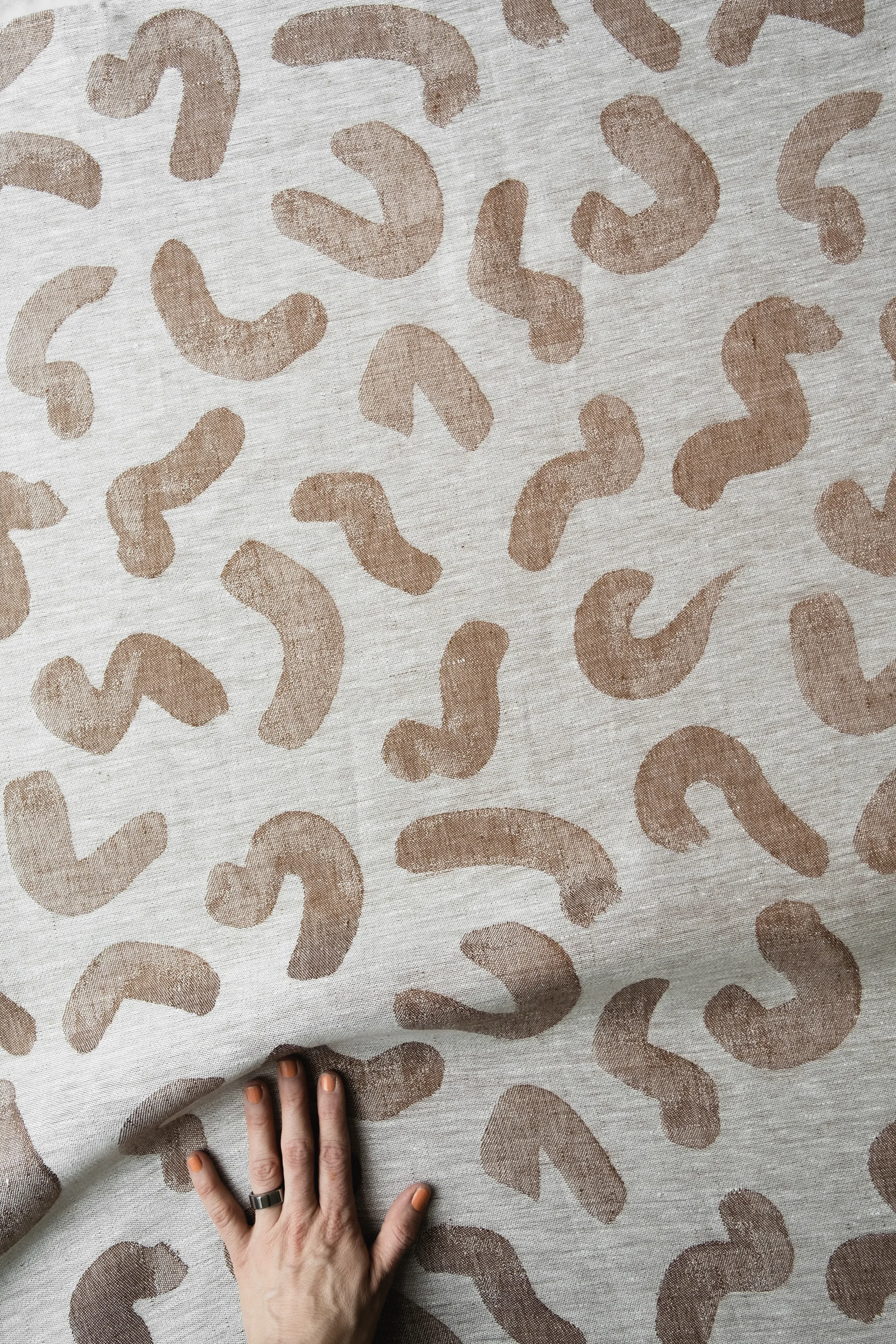 Tessuto Udon, Marrone Fine Little Day