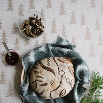 Tovaglia Gran in lino, 147x147 cm - Sabbia - Fine Little Day