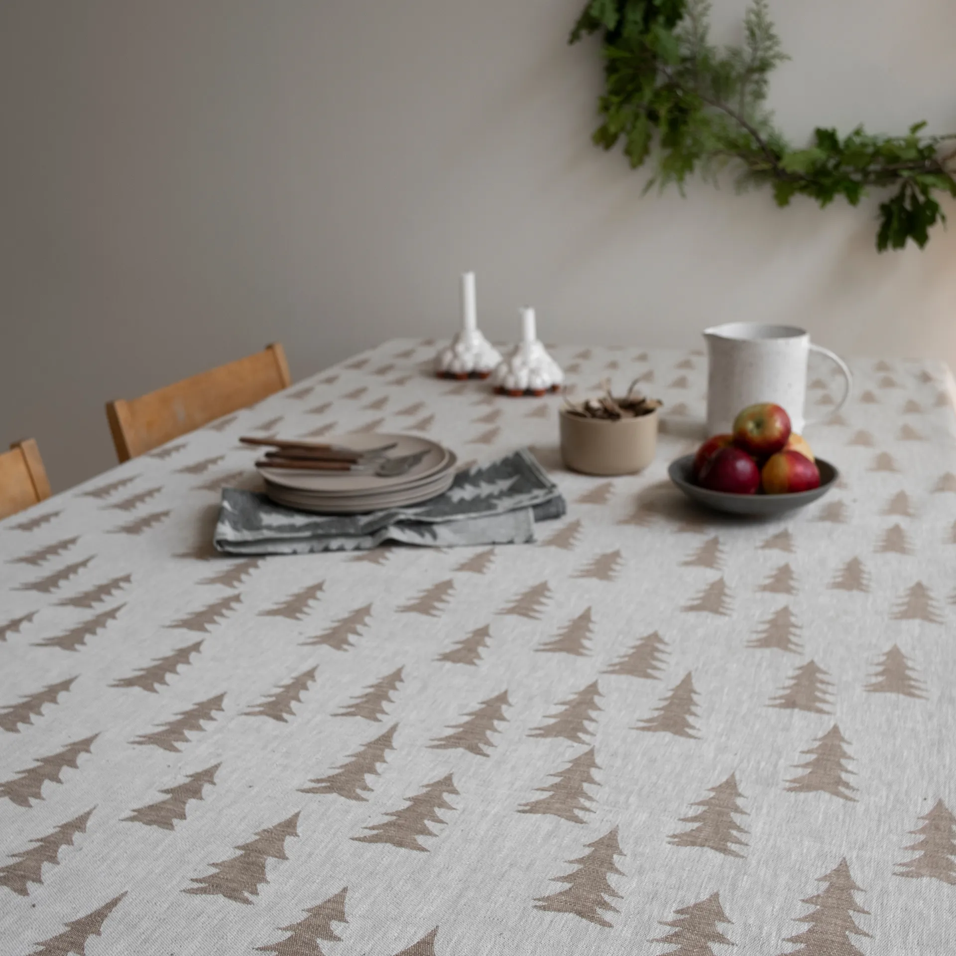 Tovaglia in tessuto Gran jacquard 147x250 cm, sand Fine Little Day