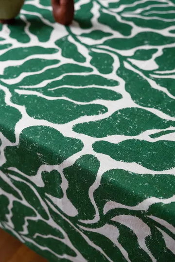 Tovaglia Leaves - Green, 149x250 cm - Fine Little Day