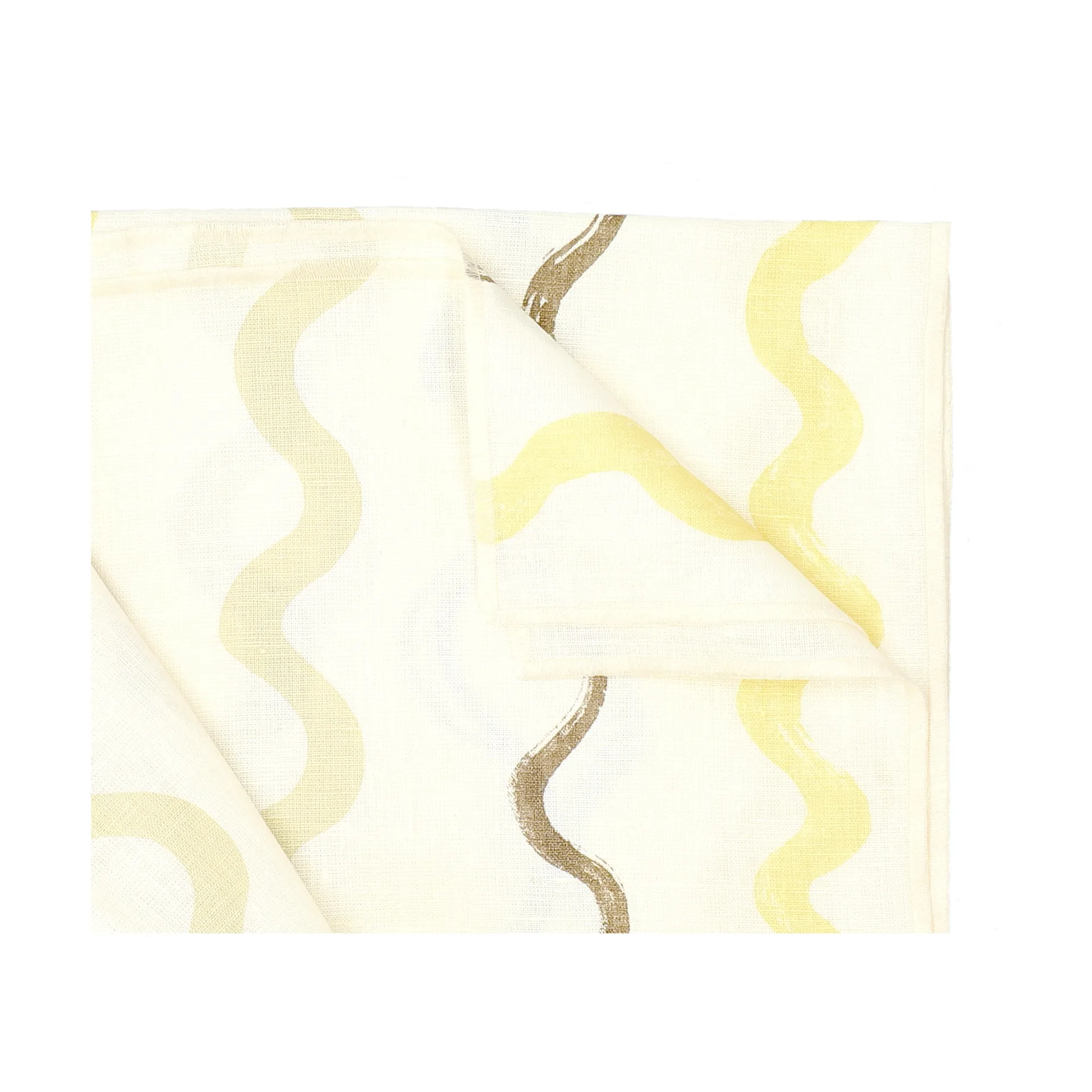 Tovaglia Randig 149x250 cm, Bianco, giallo Fine Little Day