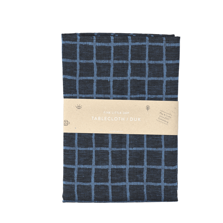 Tovaglia Rutig in jacquard 147x147 cm - Blu, nero - Fine Little Day