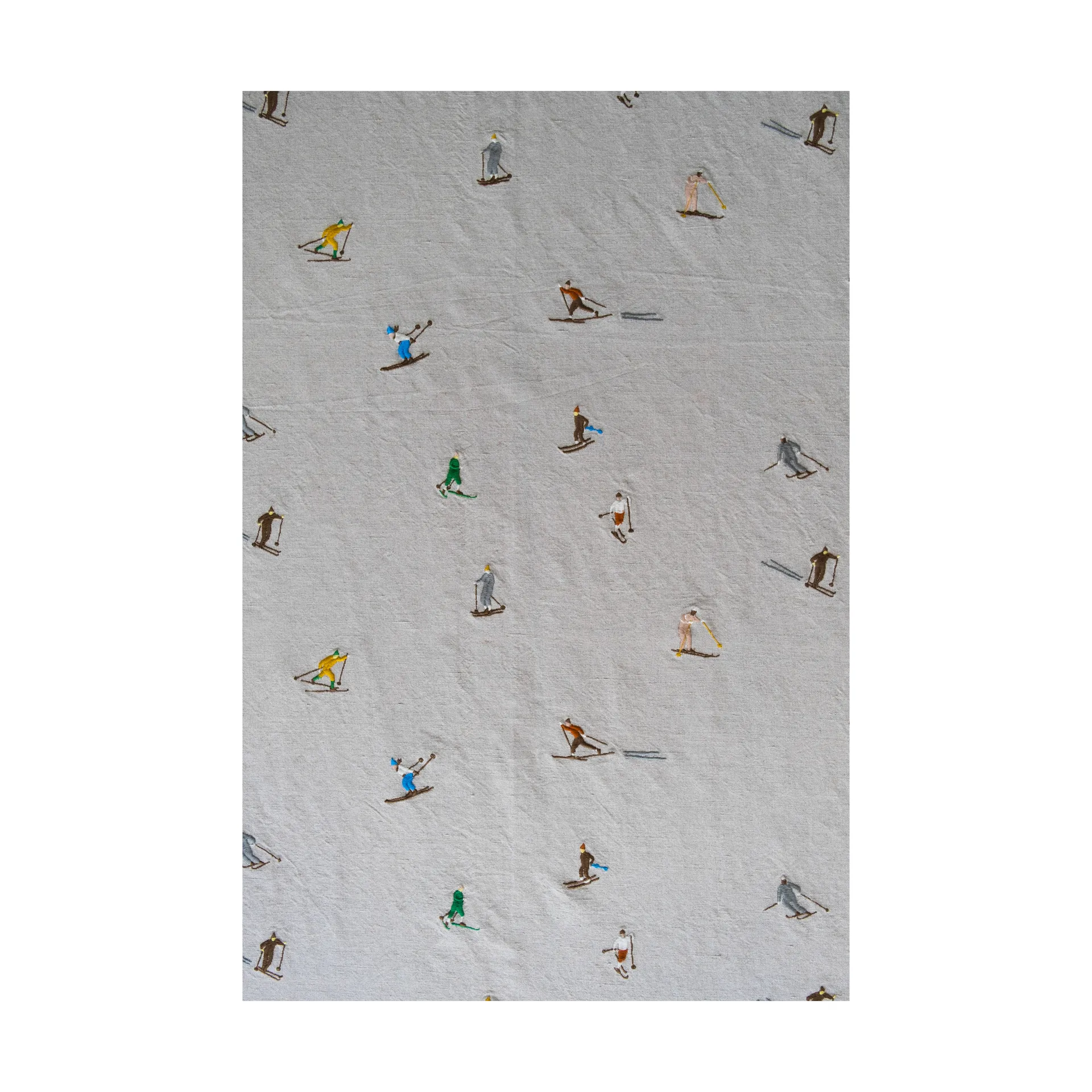 Tovaglia Skiers 147x250 cm, Colore naturale Fine Little Day