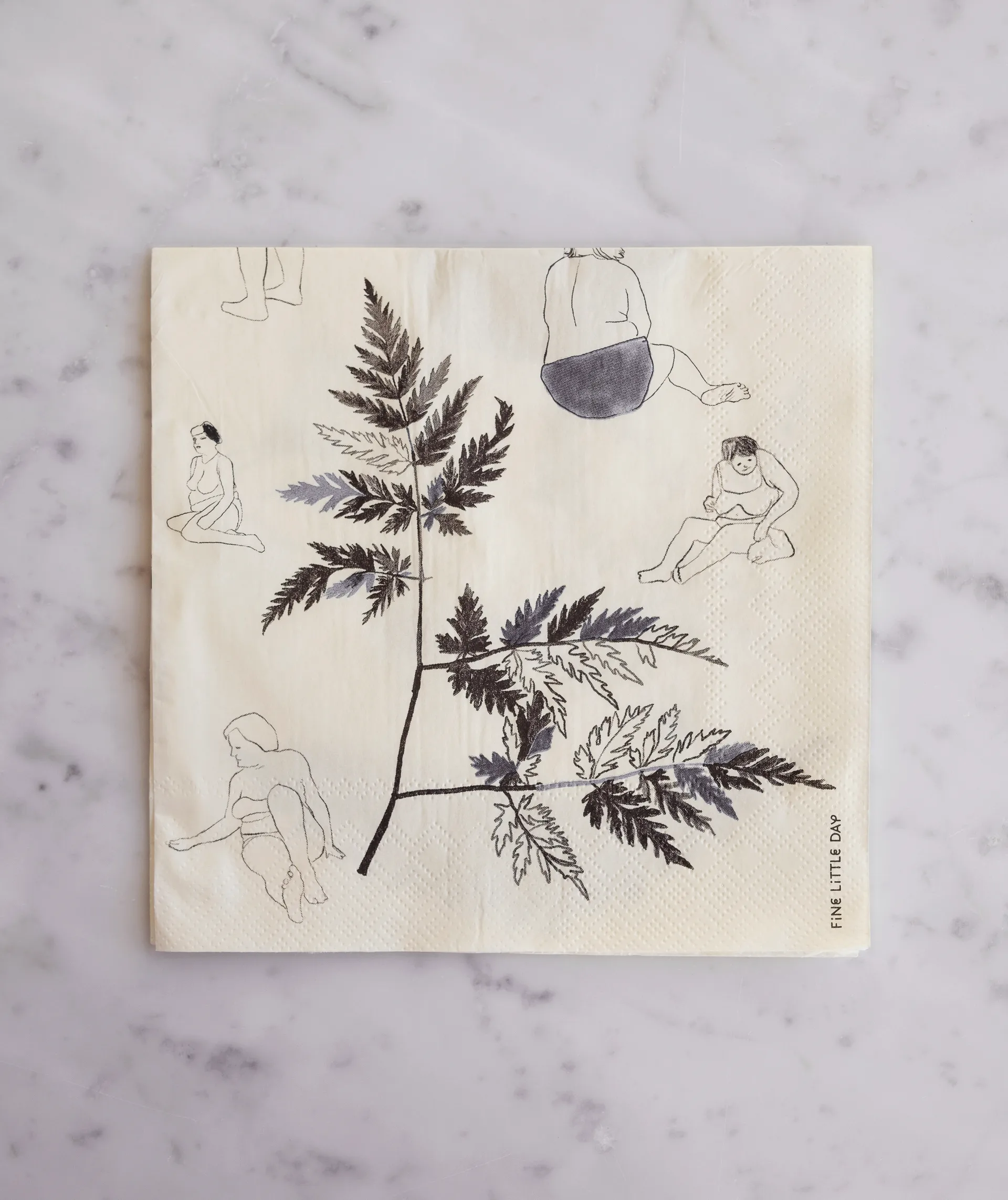 Tovaglioli Saltholmen confezione da 25, Giallo-grigio Fine Little Day