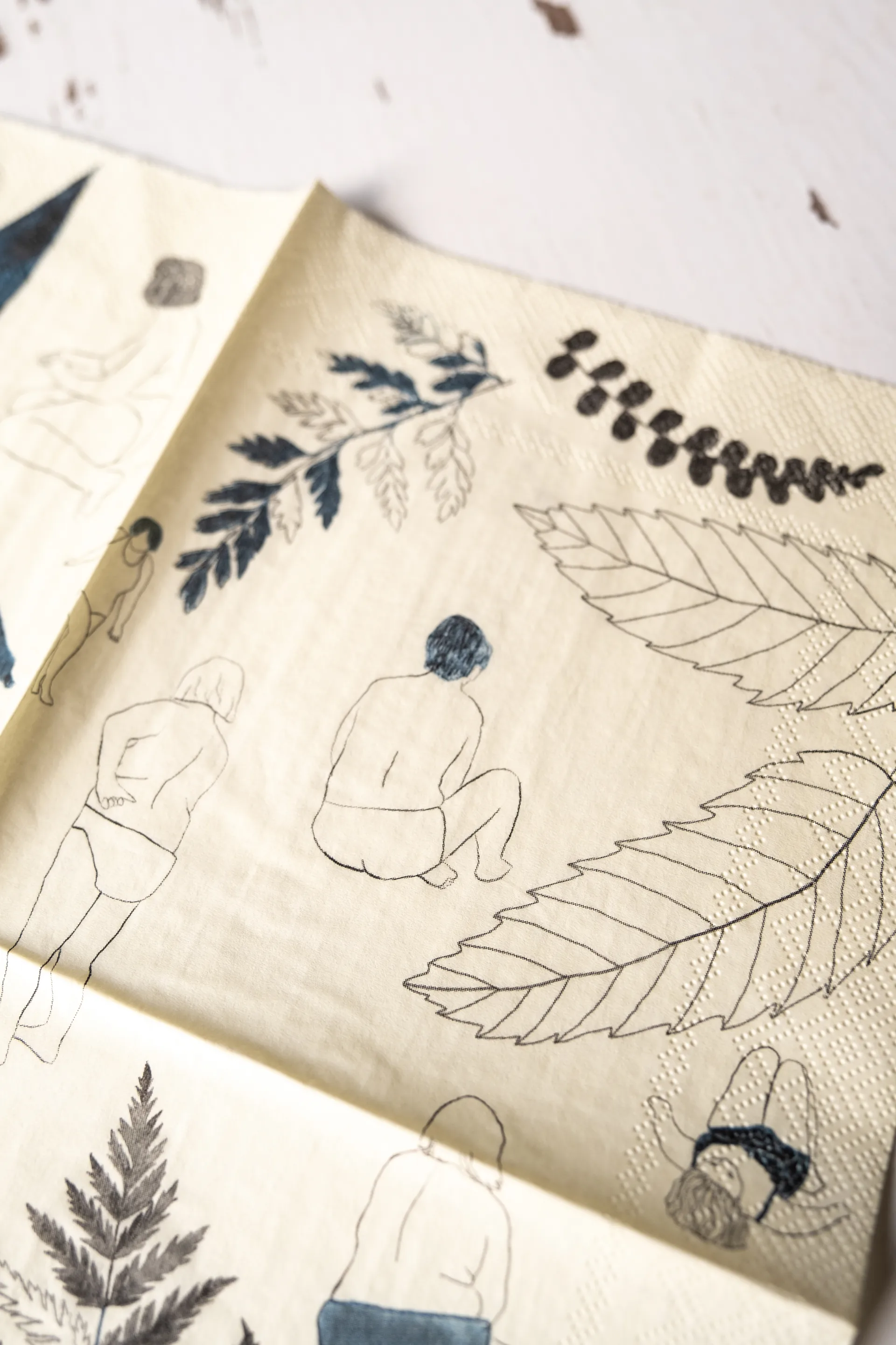 Tovaglioli Saltholmen confezione da 25, Giallo-grigio Fine Little Day