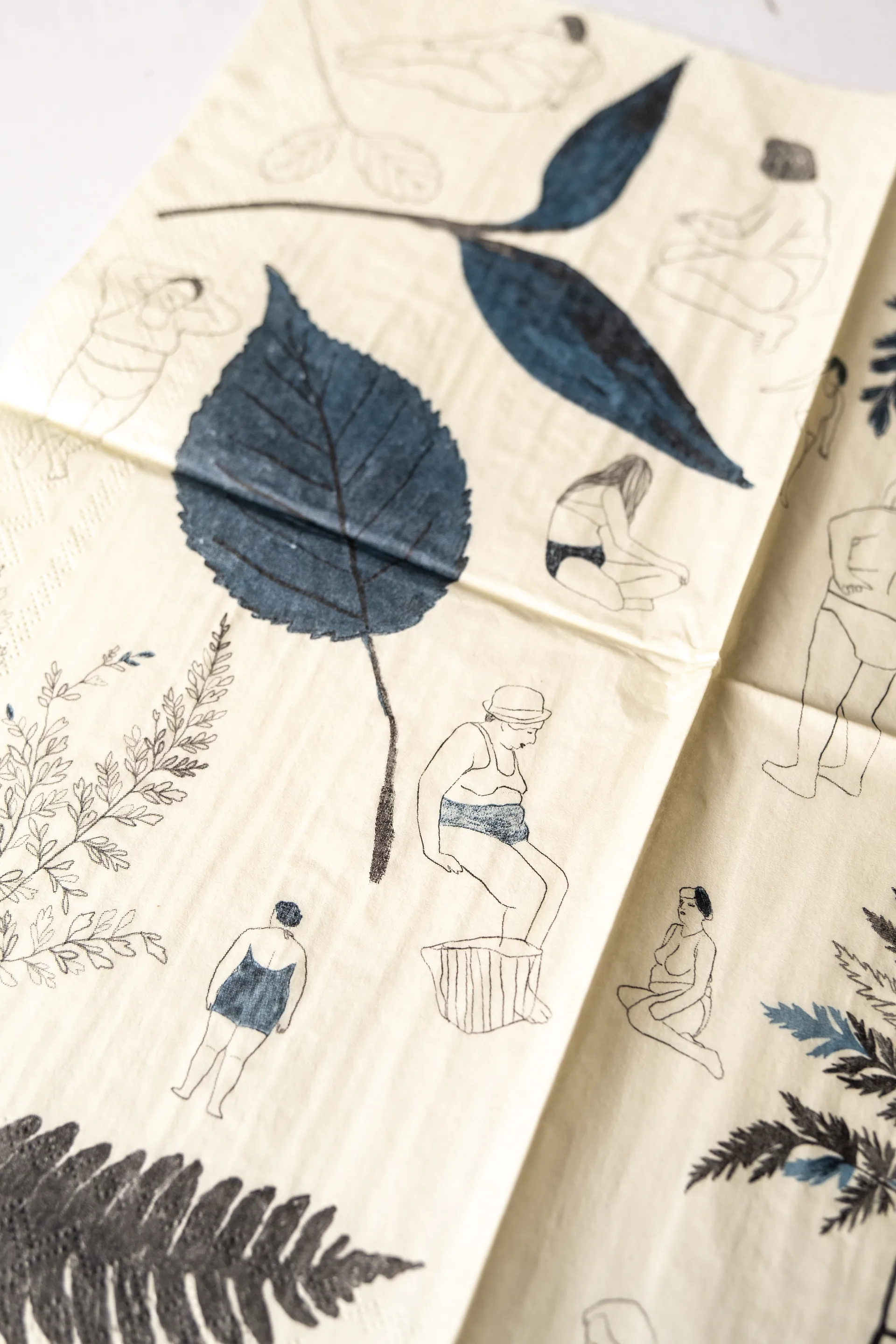 Tovaglioli Saltholmen confezione da 25, Giallo-grigio Fine Little Day