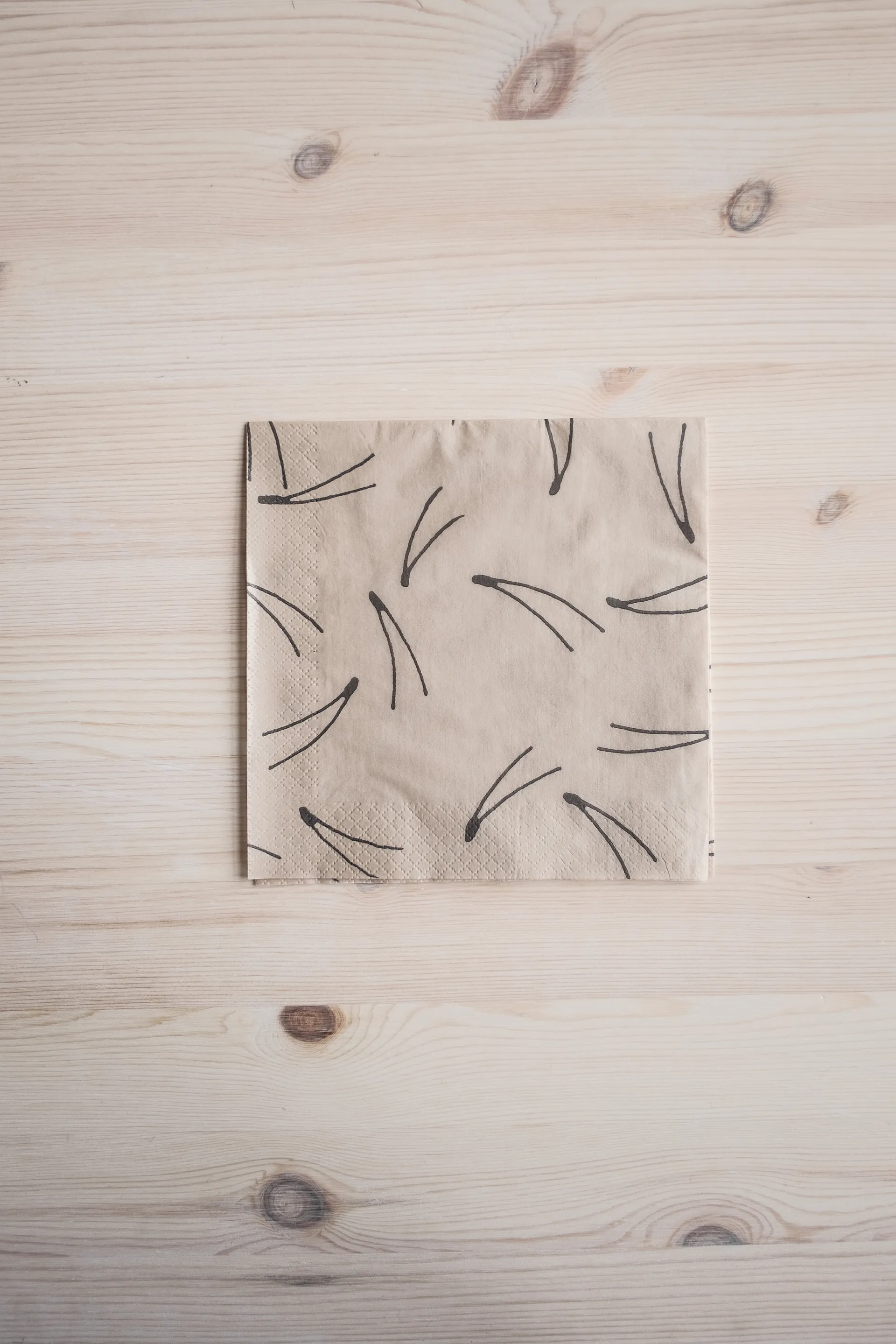 Tovagliolo Barr 33x33 cm confezione da 25, Naturale Fine Little Day