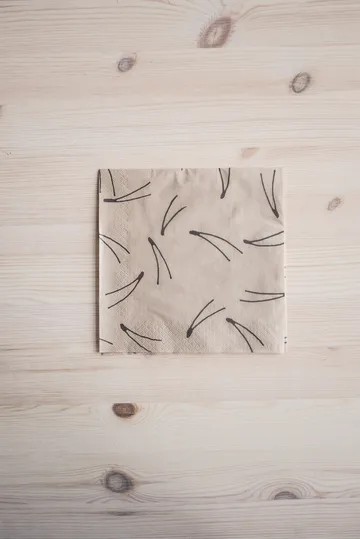 Tovagliolo Barr 33x33 cm confezione da 25 - Naturale - Fine Little Day