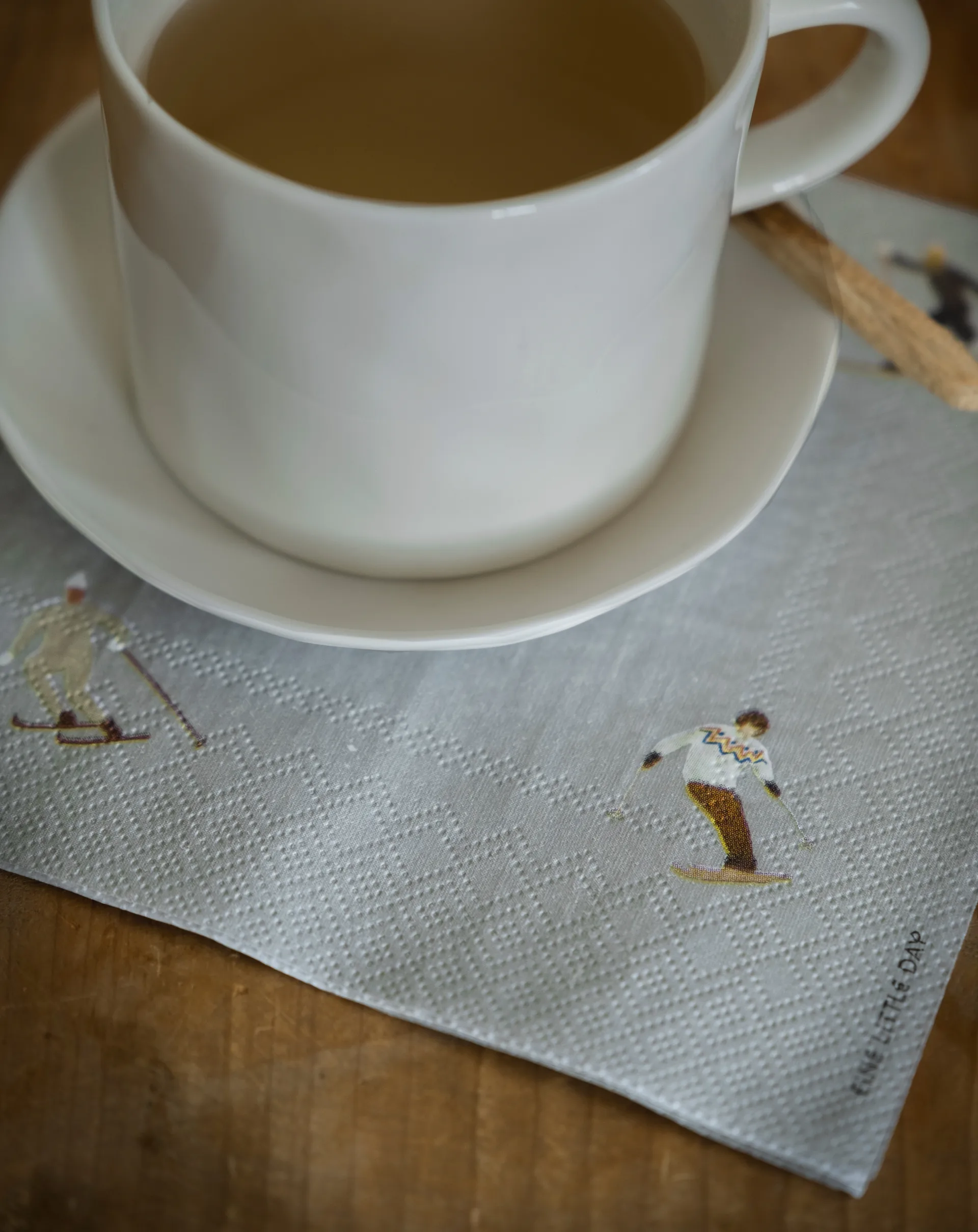 Tovagliolo Skiers, confezione da 25, Grey Fine Little Day