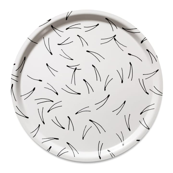 Vassoio Barr Ø 38 cm, Bianco e nero Fine Little Day