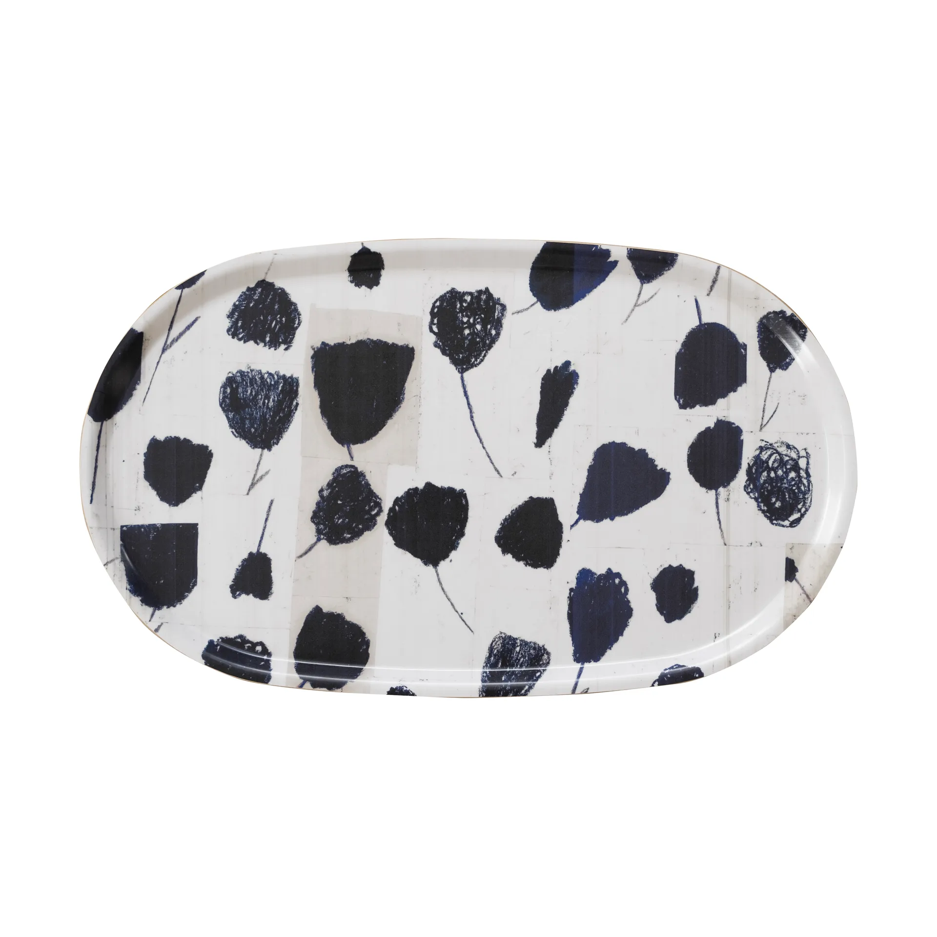 Vassoio Bouquet 33x55 cm, Black-bianco Fine Little Day