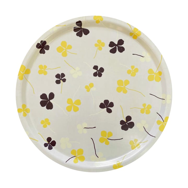 Vassoio Clover Ø 38 cm, Bianco, giallo Fine Little Day