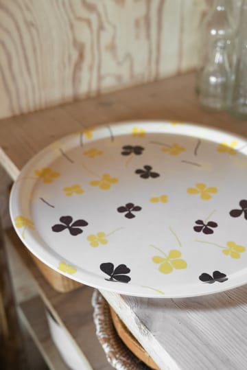 Vassoio Clover Ø 38 cm - Bianco, giallo - Fine Little Day