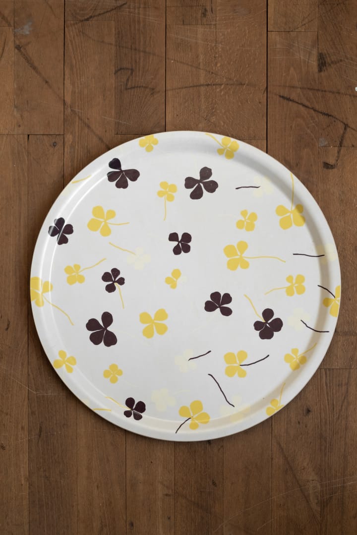Vassoio Clover Ø 38 cm, Bianco, giallo Fine Little Day