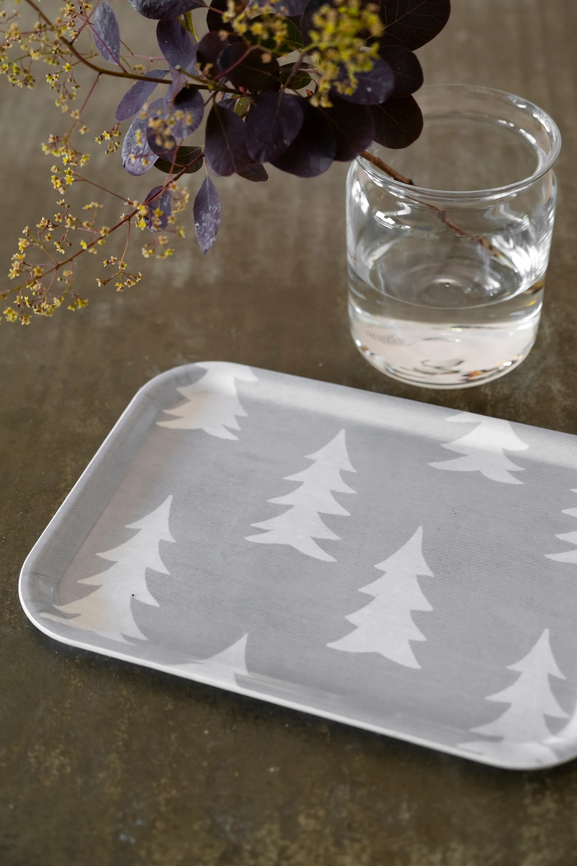 Vassoio Gran 20x27 cm, Grigio, bianco Fine Little Day