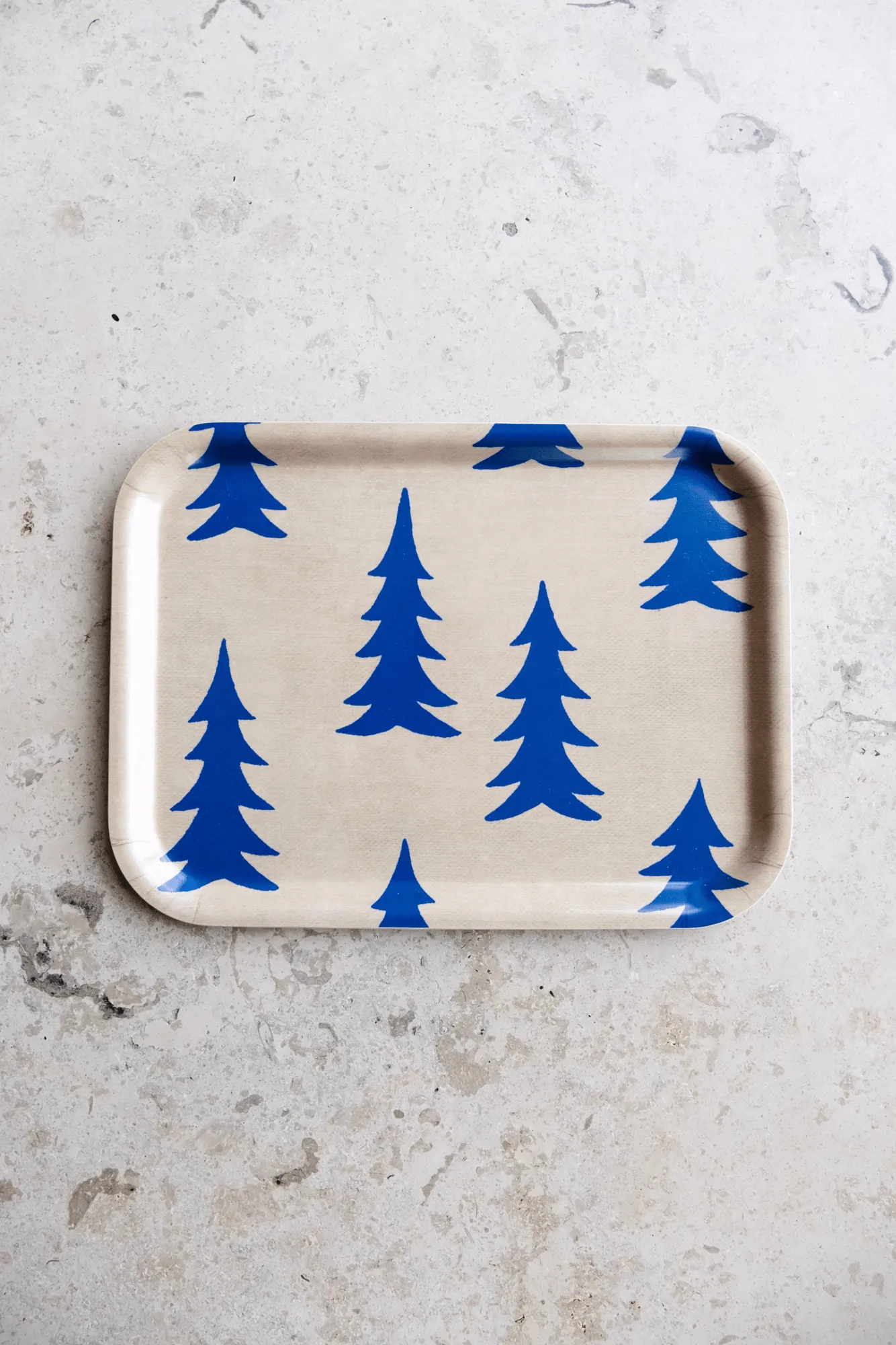 Vassoio Gran 20x27 cm, Natur-blu Fine Little Day