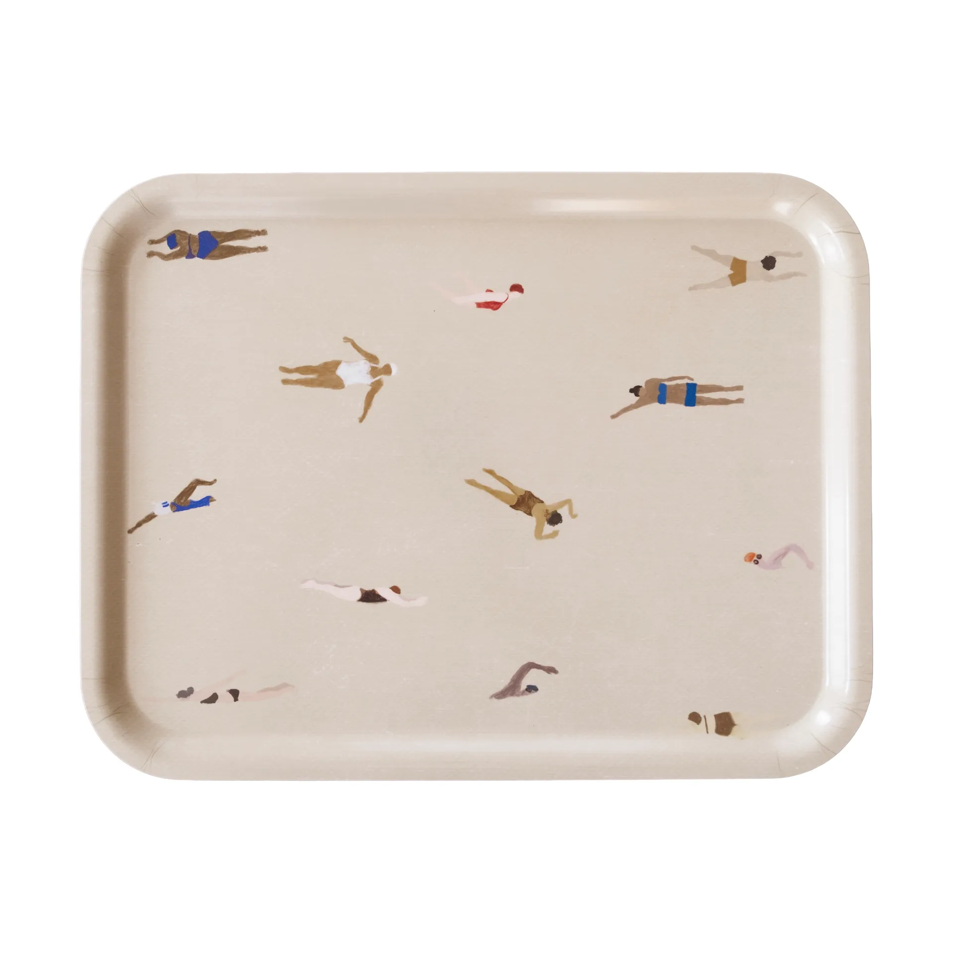Vassoio Swimmers 33x43 cm, Beige Fine Little Day
