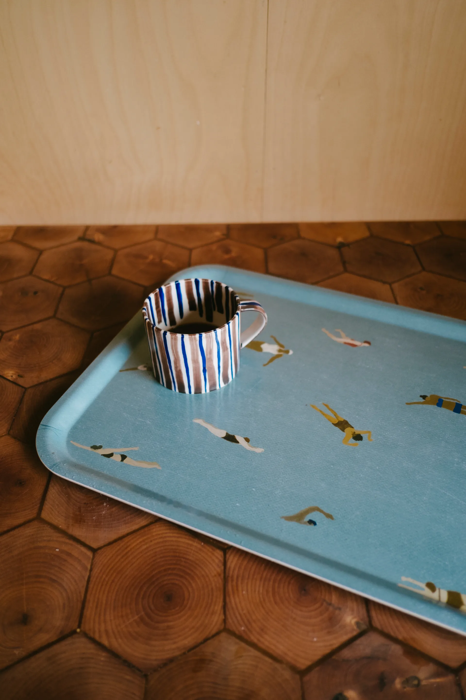 Vassoio Swimmers 33x43 cm, Beige Fine Little Day