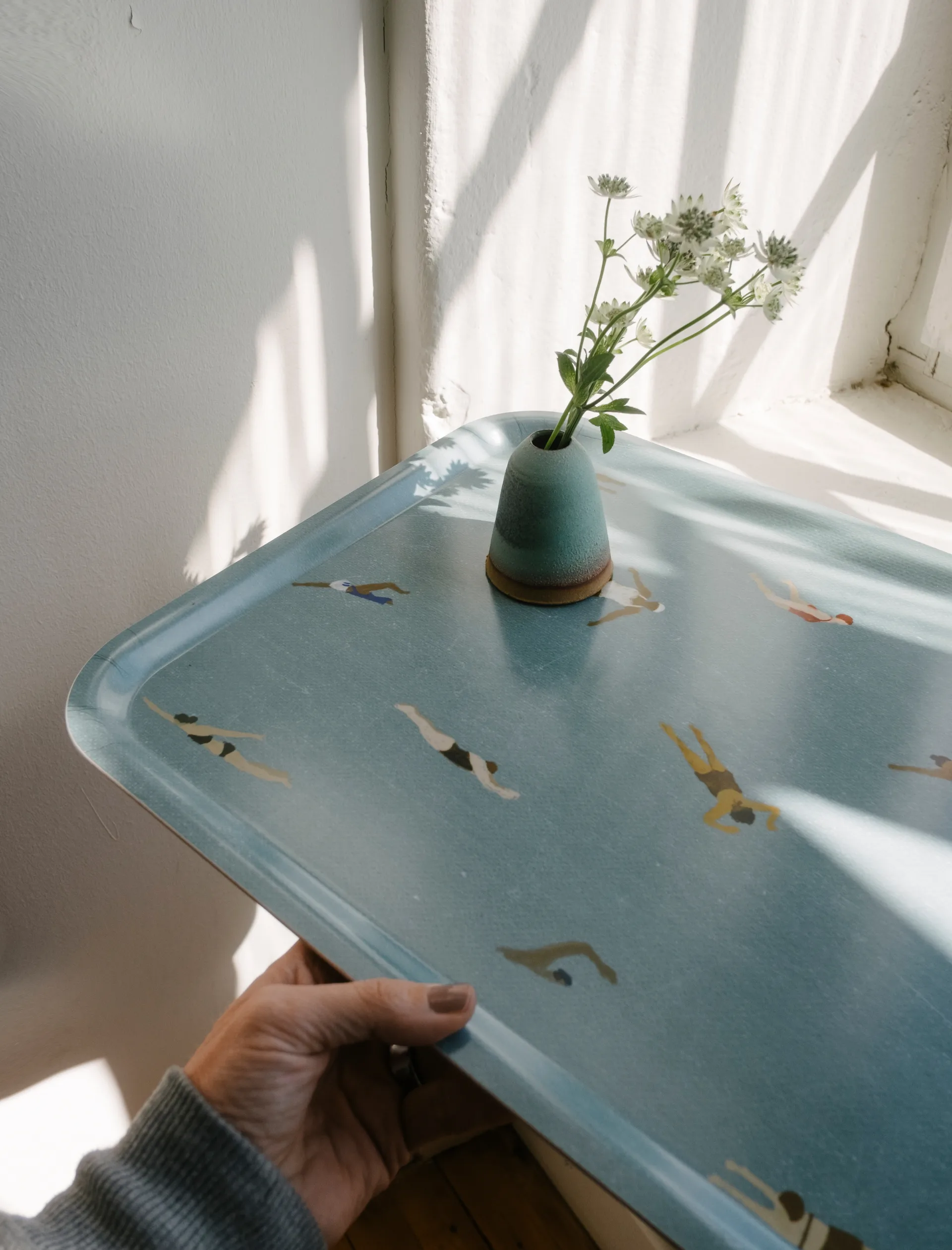 Vassoio Swimmers 33x43 cm, Beige Fine Little Day