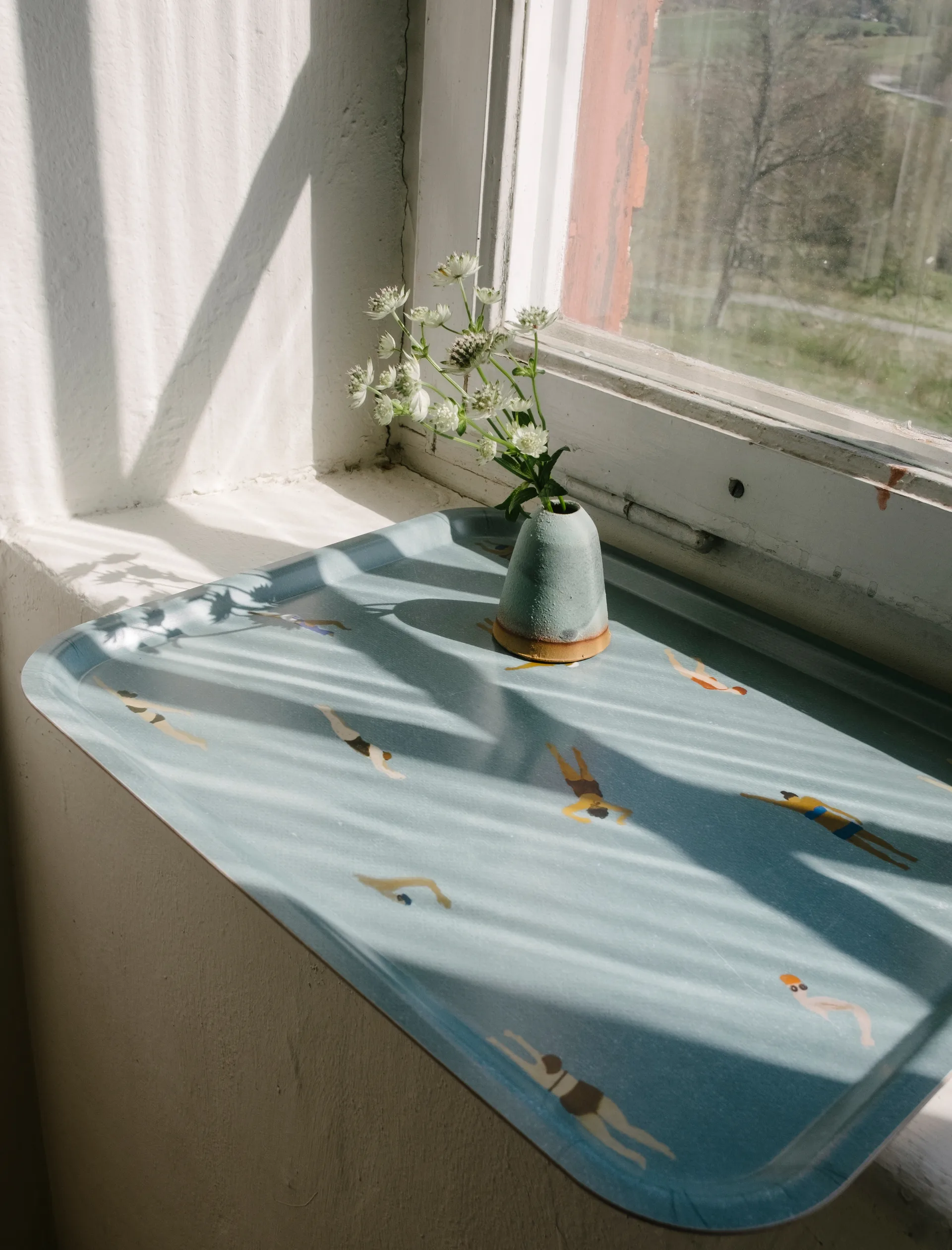 Vassoio Swimmers 33x43 cm, Beige Fine Little Day