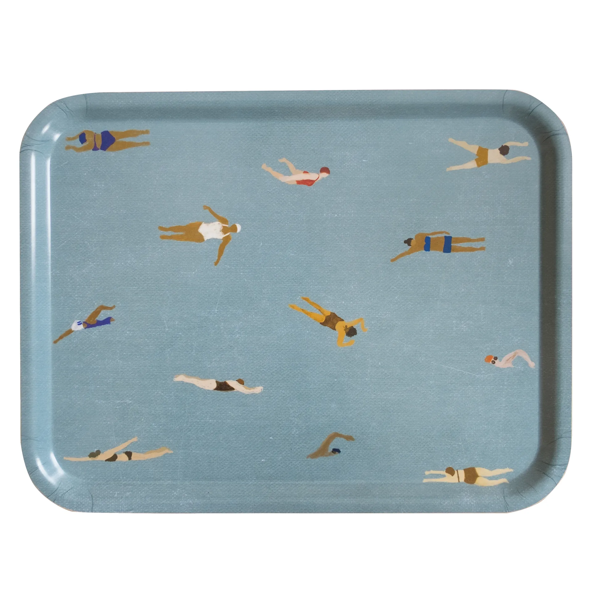 Vassoio Swimmers 33x43 cm, blu Fine Little Day