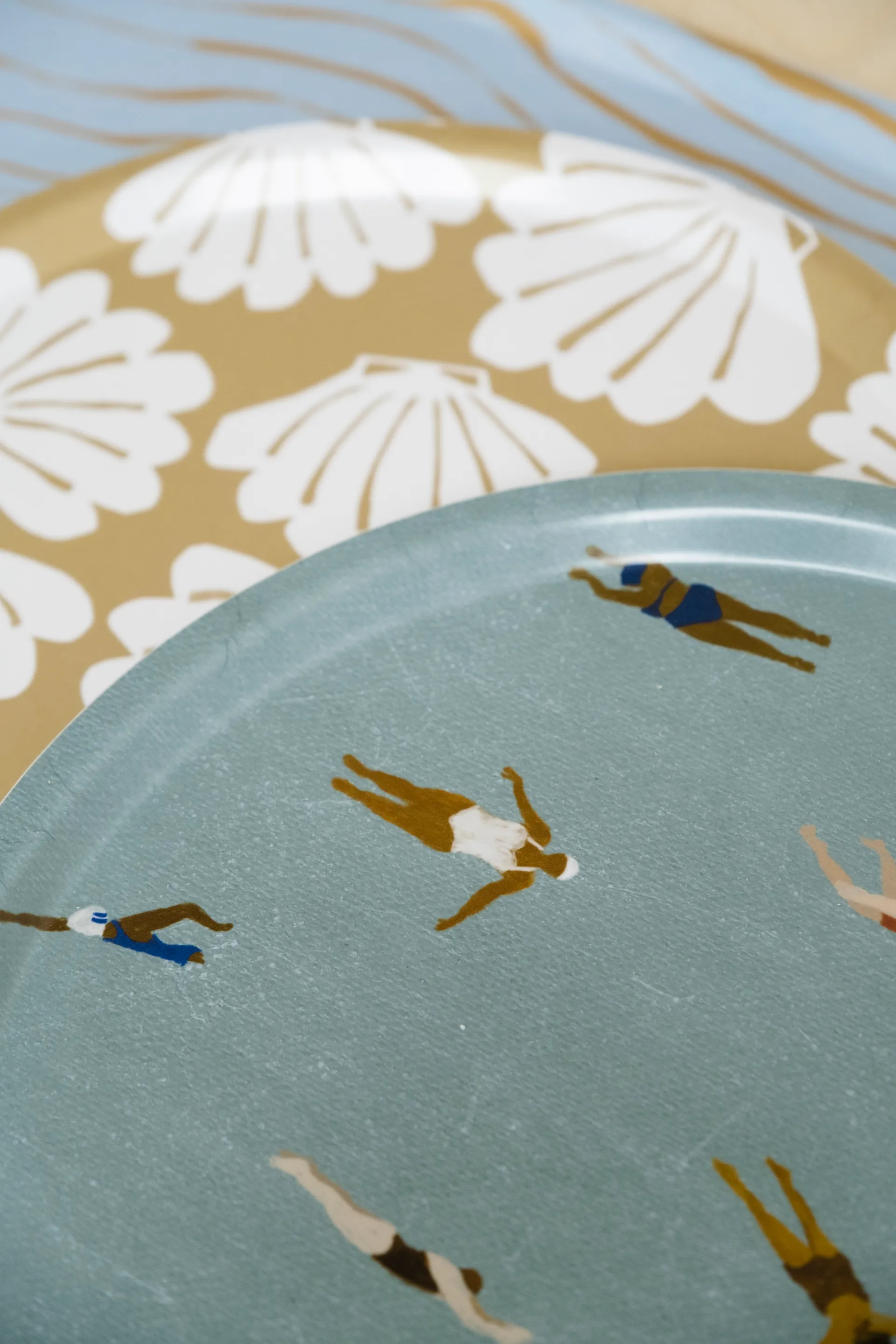 Vassoio Swimmers Ø 38 cm, Beige Fine Little Day