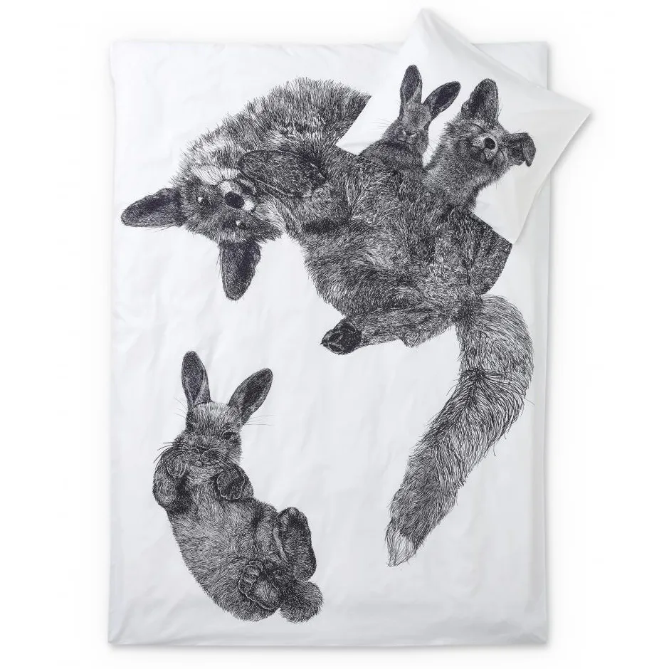 Completo letto Villipedot, nero-bianco Finlayson