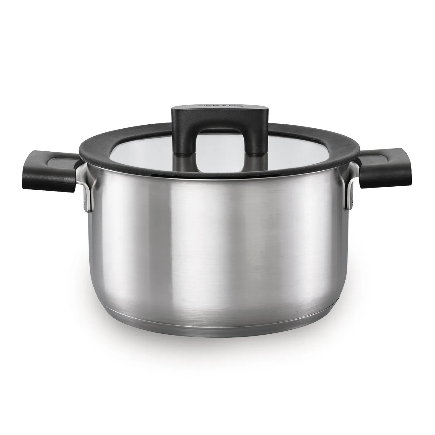 Casseruola in acciaio con coperchio Hard Face , 3,5 L Fiskars